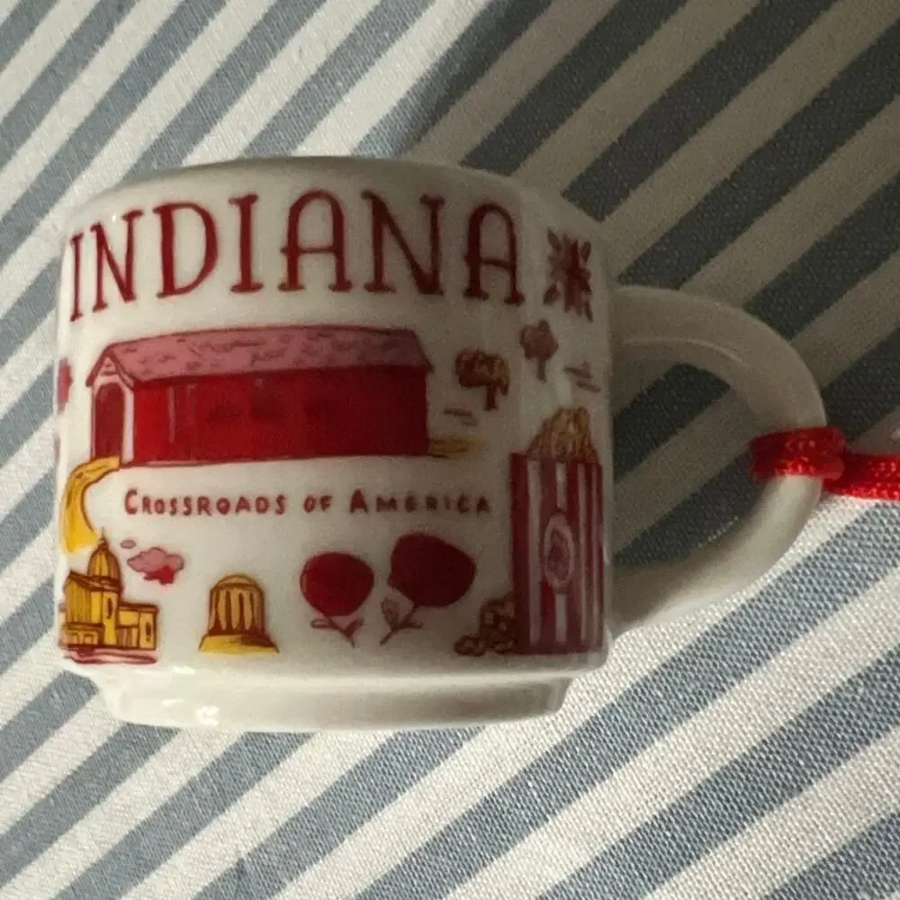 Starbucks Been There Series Indiana Ornament Mug 2018 New in Box NIB